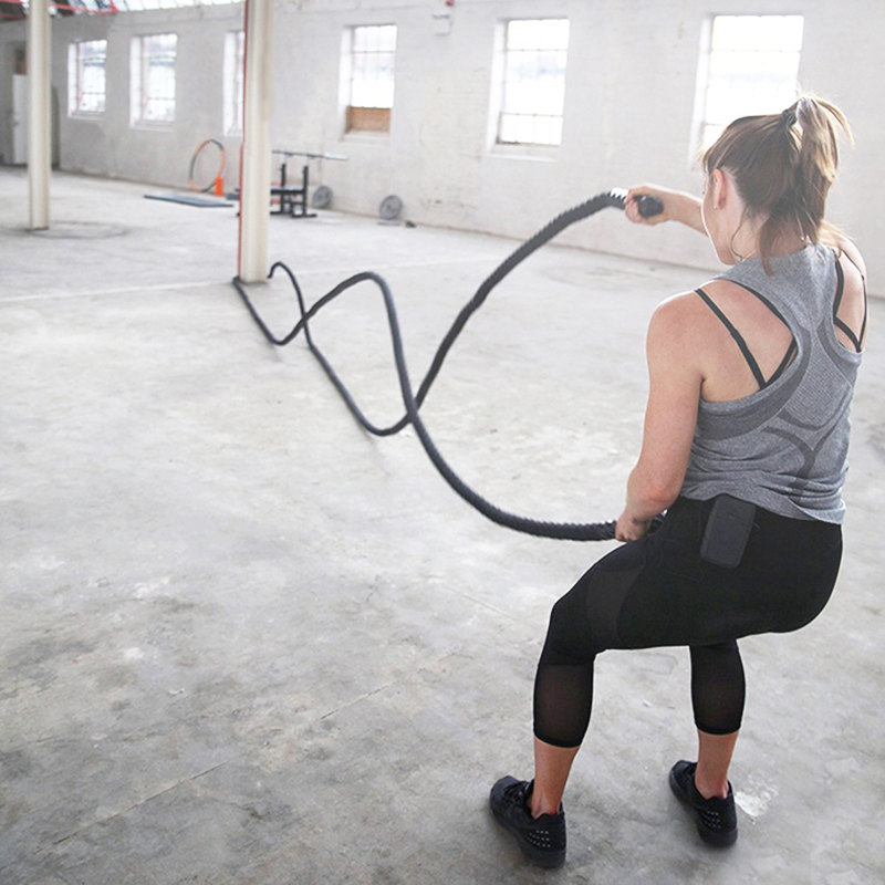 Crossfit Workout With Equipment - 9M/12M/15M フィットネスバトルロープ クロスフィット ヘビーワークアウトロープ ジム ホーム