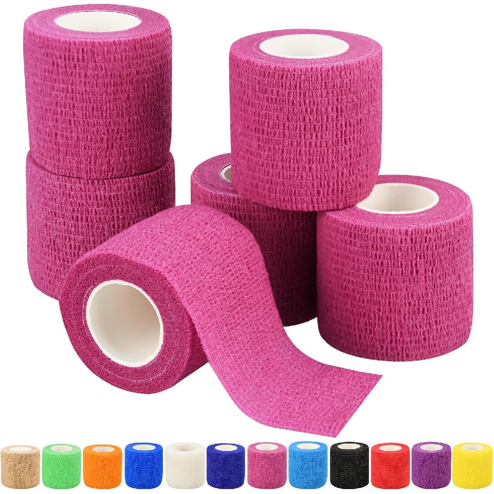 2個入り自己粘着性コヒーシブ包帯ラップ、2.5cm X 4. - Finger Tape Athletic のレビューと価格