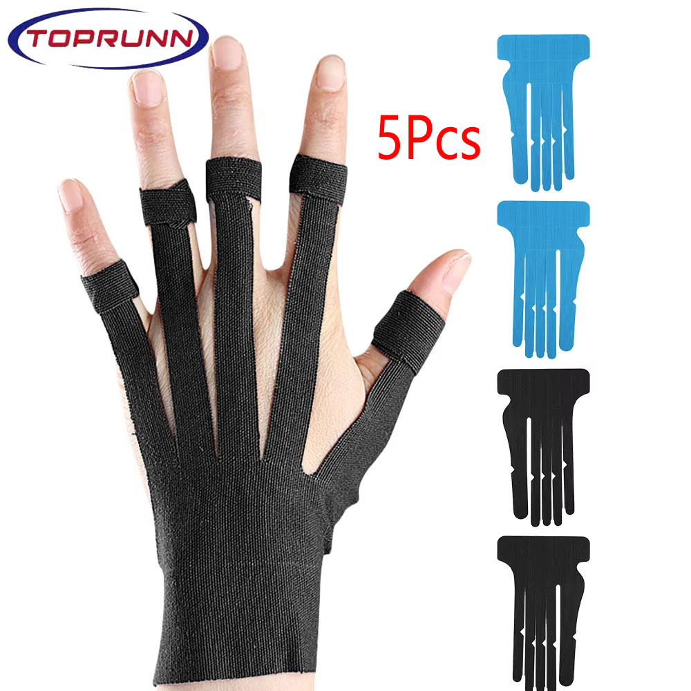 5枚入りプレカットキネシオロジーテープ（手首と指用）、弾性の - Finger Tape Athletic のレビューと価格