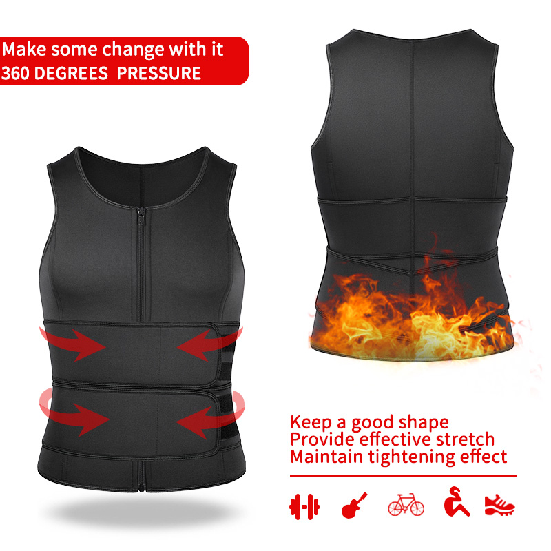 Qtree-男性用ネオプレンボディシェイパーベスト、痩身ジム - Crossfit Weight Vest のレビューと価格