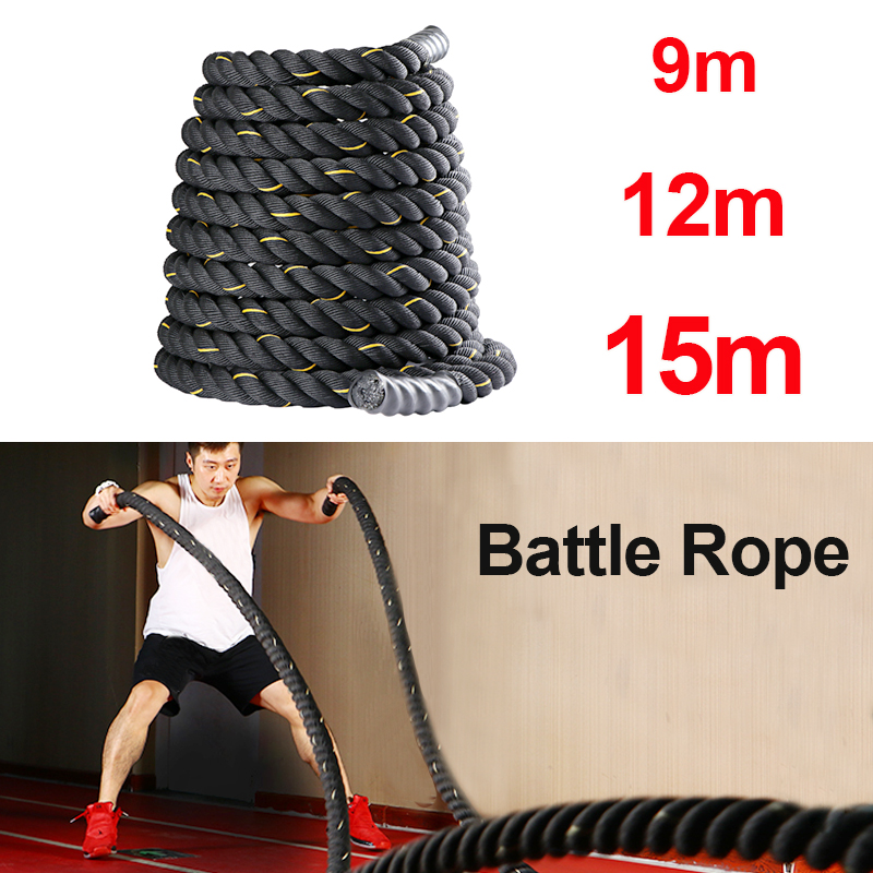 9M/12M/15M フィットネスバトルロープ クロスフィッ - Crossfit Workout With Equipment のレビューと価格