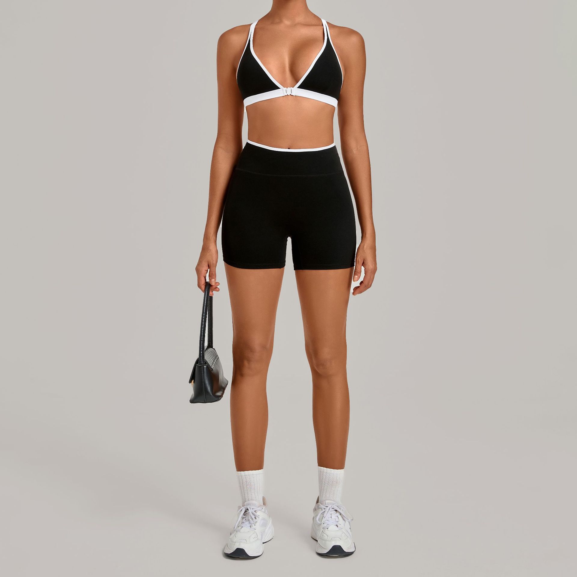 女性用2ピースヨガセット ディープVネック クロスバック ス - Crossfit Workout With Equipment のレビューと価格