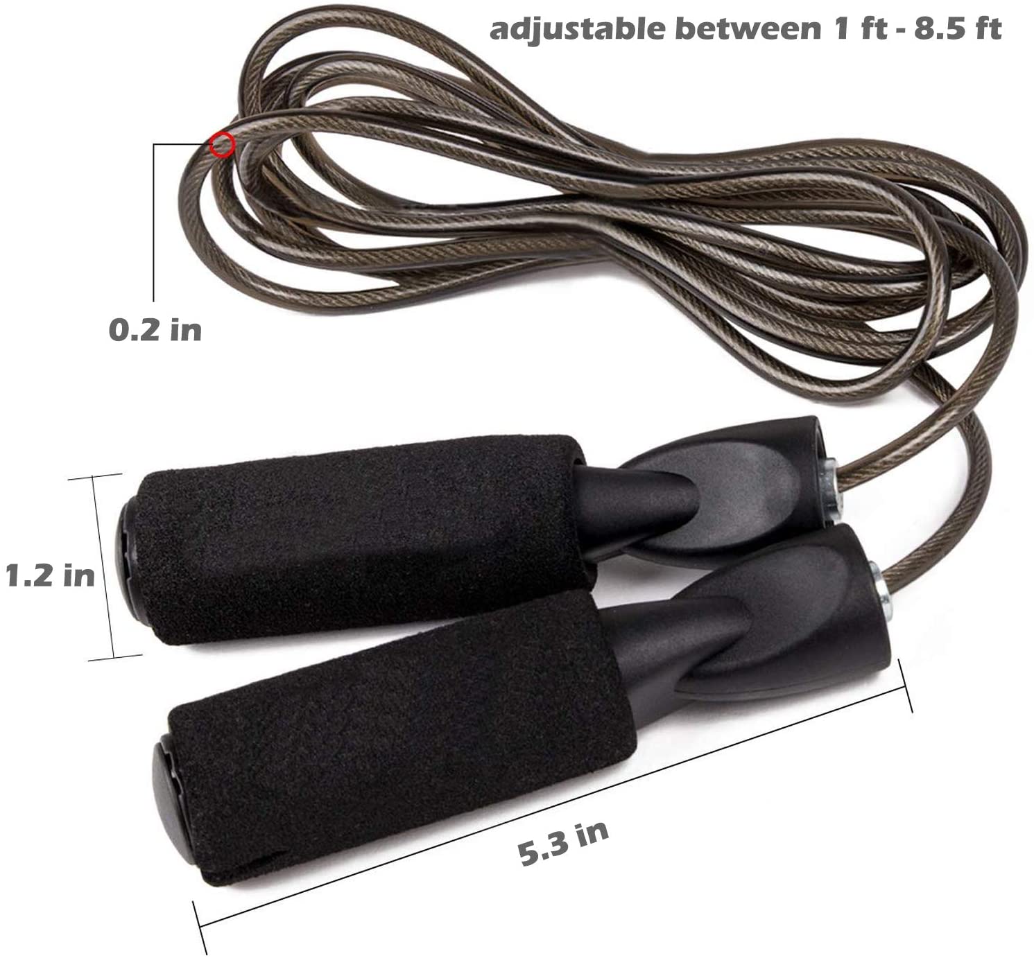 調整可能なプロ仕様のクロスフィット用縄跳び、スピードスキッピ - Crossfit No Equipment Workouts のレビューと価格