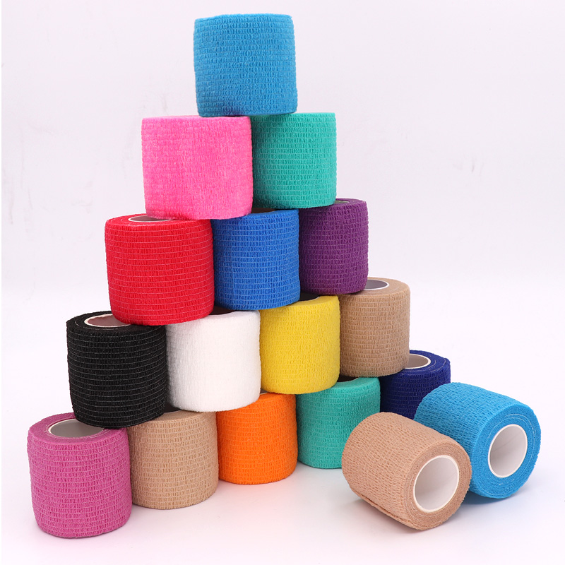 18 色カラフルなアスレチックラップテープ自己粘着弾性包帯エ - Finger Tape Athletic のレビューと価格