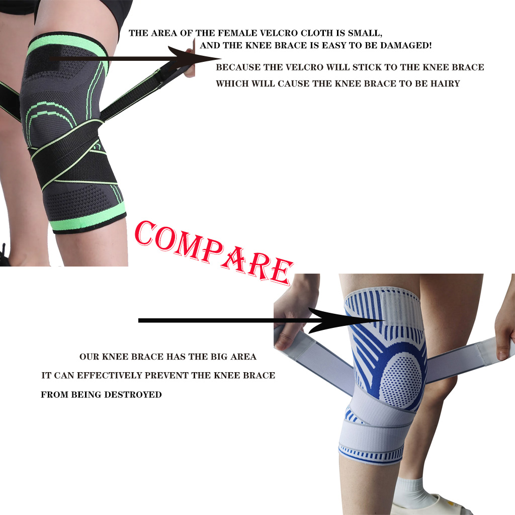 1PC 男性圧縮スポーツクロスフィット膝パッドフィットネスギ - Gear For Crossfit のレビューと価格