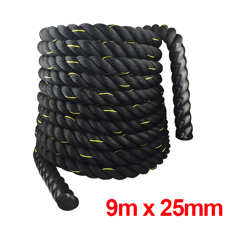 プロ仕様9M/12M/15Mバトルロープ、ヘビーデューティー - Crossfit No Equipment Workouts のレビューと価格