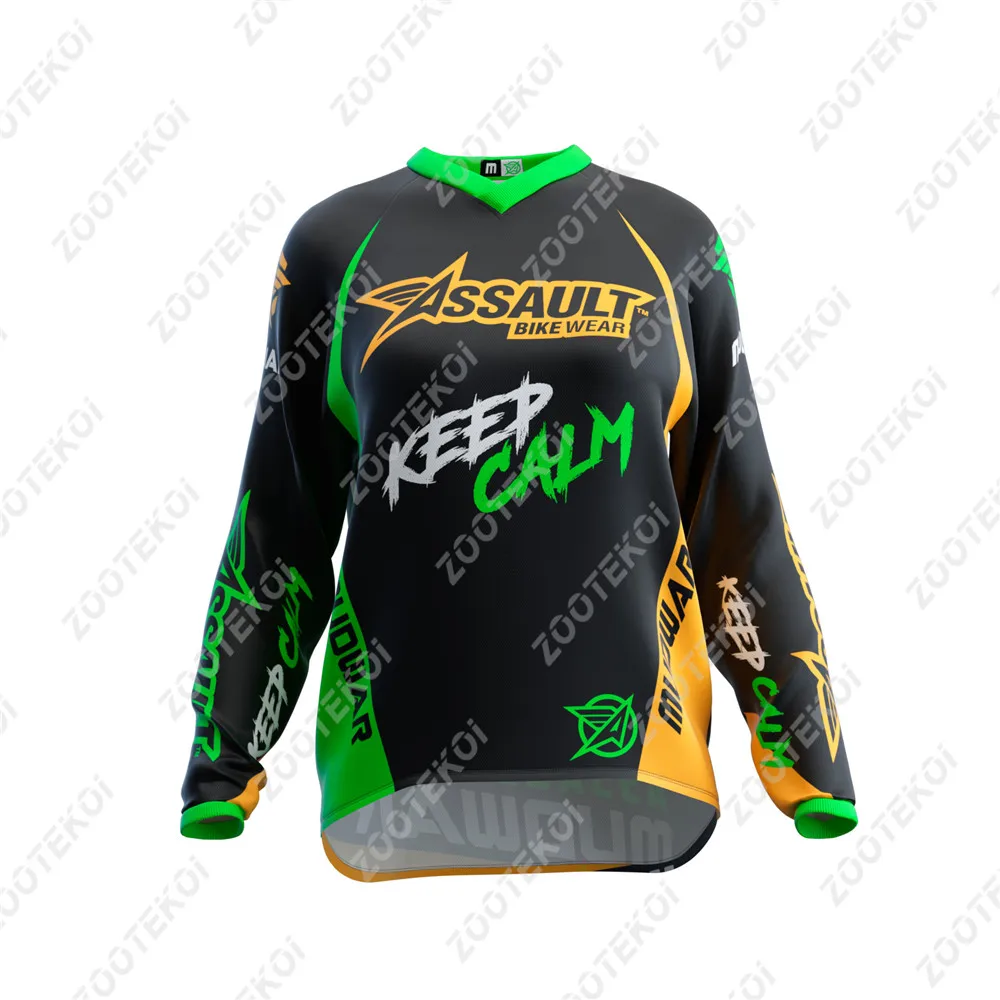 アサルトバイクウェア女性用マウンテンバイクダウンヒルジャージ - Crossfit Full Gear のレビューと価格